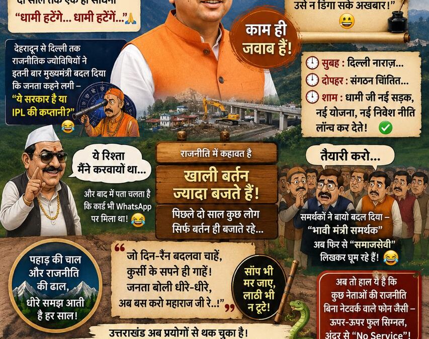 “धामी हटेंगे” वालों का अब BP शुगर हाई है!