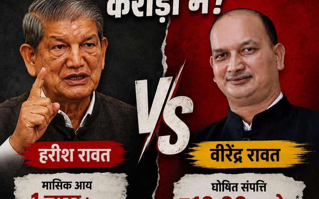 हरदा जी की गरीबी: बेटा 10.90 करोड़ का, पिता एक लाख महीना वाला!